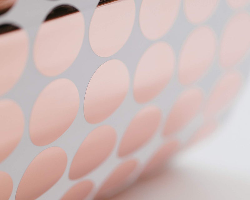 PapaKit Large Round Polka Dot Confetti Wall Decal Baby Nursery Child Kid Boy Girl Bedroom Home Decor | Creative Art Design Pattern | Safe Removable Adhesive (Rose Gold Metallic, 2 Inches x 120 Pieces) - Image 3